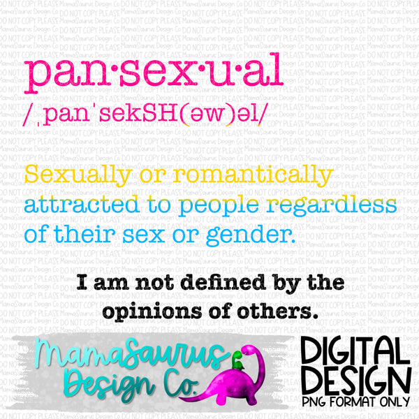 Pansexual Definition Pride Digital Design