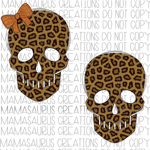 Leopard Skulls Digital Design