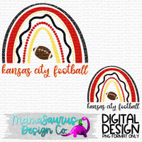 Copy of Chiefs Rainbow w/ Football Digital Design