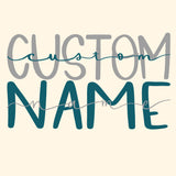 Custom Handlettered Name Duo Digital Design