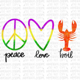 Peace, Love, Boil Digital Design