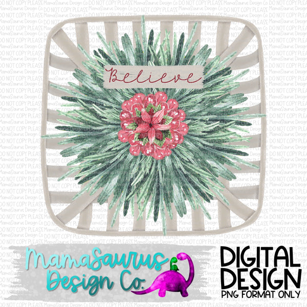 Believe Basket Digital Design