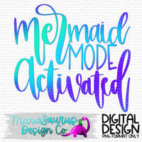 Mermaid Mode Acrivated Digital Design