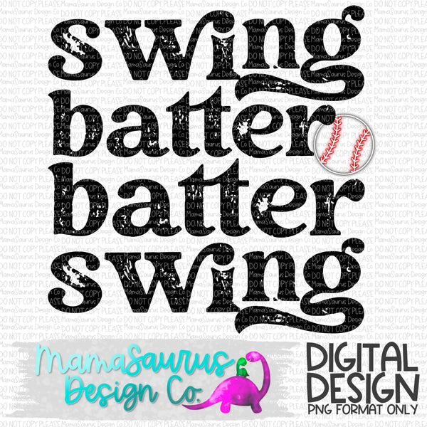 Swing Batter Batter Swing Digital Design