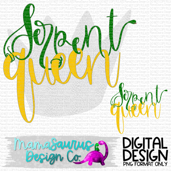 Serpent Queen Handlettered Digital Design